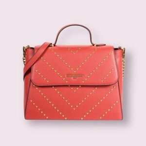 Karl Lagerfeld Coral Studded Women's Bag Charlotte satchel🌹